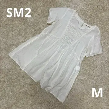 SM2 사만사 모스모스 블라우스 반팔 레이스 린넨
