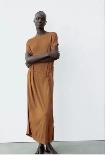 ZARA 자라 벨트 니트 원피스 S 택 포함 새상품