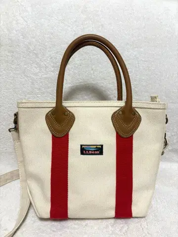 새상품급 엘엘빈 클래식 가죽 핸들 카타딘 보트 앤 토트