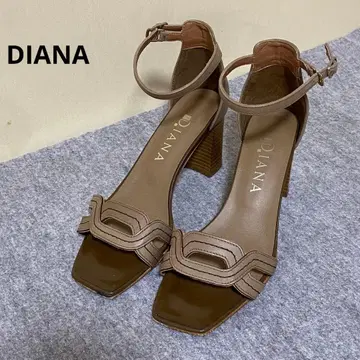 DIANA 앵클 스트랩 샌들 브라운 23cm