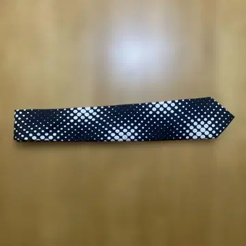 UNITED ARROWS 네이비 도트 무늬 넥타이