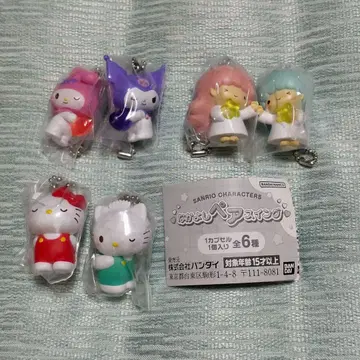 산리오 단짝 페어 스윙 풀컴프 전 6종 책자 포함 키티 키키라라 쿠로미