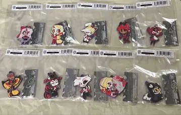 해즈빈 호텔 캡슐 러버 마스코트 알래스터 루시퍼 외 전 종류 컴프