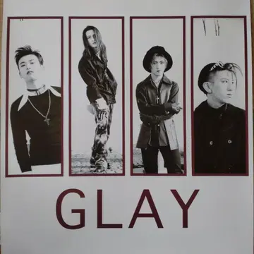 GLAY 초기 포스터 엑스터시 레코드 90년대 화이트 블랙
