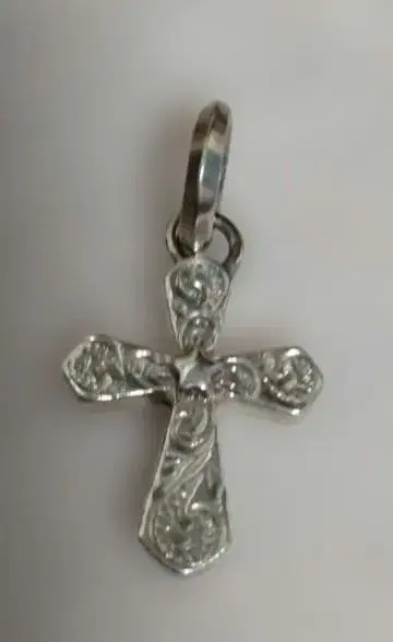 라이온 하트 하와이안 주얼리 실버 950 크로스 로자리오