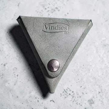 Vindies 삼각형 가죽 코인 케이스 로로마 가죽