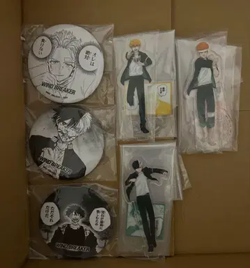 윈드브레이커 윈블 아크릴 스탠드 캔뱃지 벚꽃 매실궁 뉴이 타츠우라 아키도