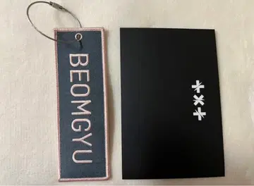 TXT 네임 와펜 키링 범규