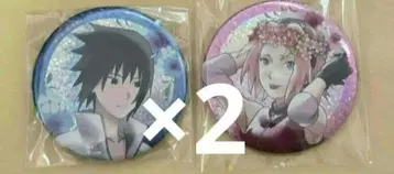 NARUTO 애니카페 글리터 사스케 사쿠라 각 2개