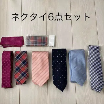 넥타이 6세트 남성용 중고 출퇴근 결혼식 캐주얼 파티 수트