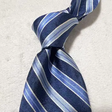 [컨디션 최상] 브룩스브라더스 넥타이 스트라이프 블루 USA제