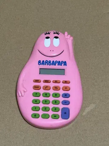 바바파파 캐릭터형 계산기 핑크