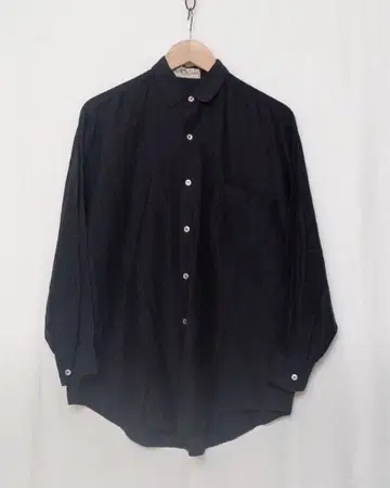 90s 실크 셔츠 블랙