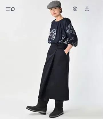 45R 쌍사 치노 랩스커트 사이즈 2