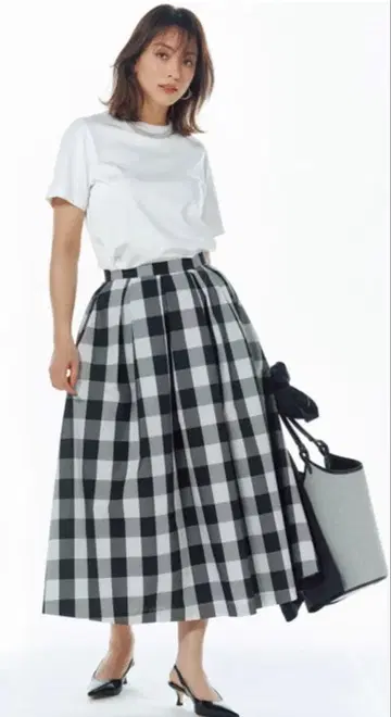 트루 바이 마리코 오이카와 깅엄 체크 스커트