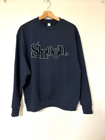 BOUCLE LOGO SWEATSHIRT (NAVY)/Sinoon