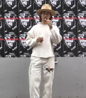 초레어 야마다 렌 써멀 와플 굿 실루엣 박스 실루엣