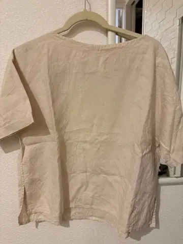 Orcival 반팔 셔츠 France 1 베이지 린넨 일본제