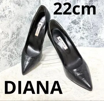 [ 거의 새상품급 ] DIANA 다이애나 크로코 블랙 22cm