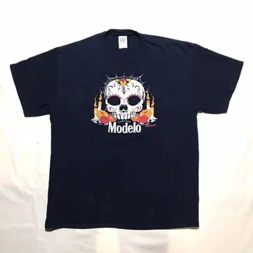 CERVEZA MODELO Skull T셔츠 XL 모데로 CORONA