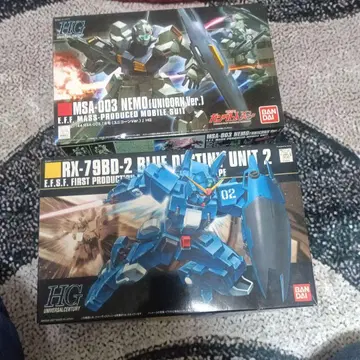 HG MSA-003 NEMO & RX-79BD-2 BLUE DESTINY