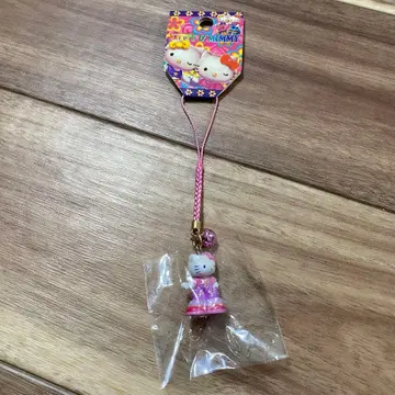 헬로키티 발길이 키티 네즈키 스트랩 글리터 반짝반짝 2004년