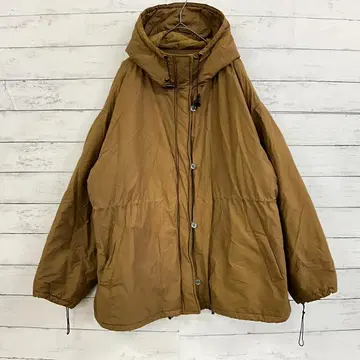 Kastane 후드 부착 패딩 자켓 카멜 루즈핏 방한 릴렉스 코디