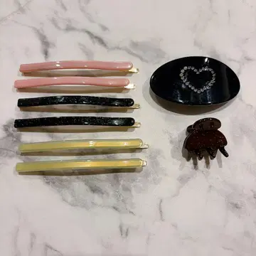 potete 헤어핀 머리핀 미니 헤어 클립 세트