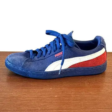 [새상품급] PUMA 스웨이드 23cm 스니커즈 여성용 네이비 푸마
