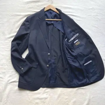 KENT 은색 버튼 네이비 재킷 등받이 없음 2버튼 슈퍼 100