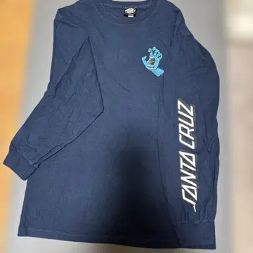 SANTA CRUZ 네이비 긴팔 티셔츠
