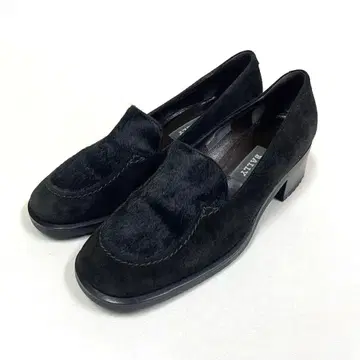 BALLY 송치 스웨이드 절개 로퍼 6.5 24.0cm