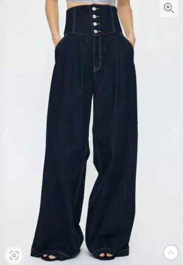 가격 인하 가능! Moussy 코르셋 디자인 배기 데님 1 사이즈