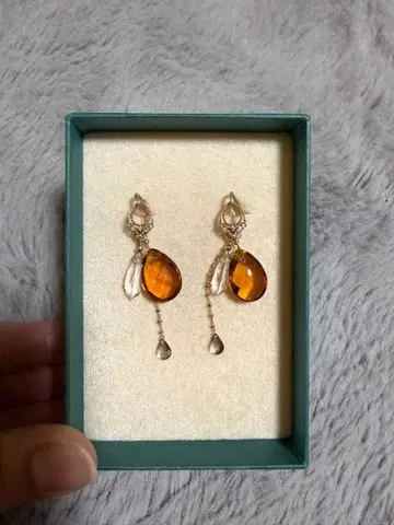 agete 오렌지 드롭형 귀걸이