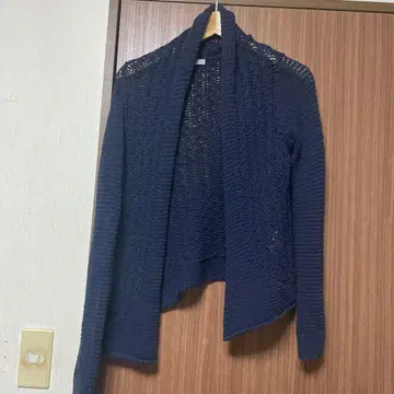 새상품급 Theory Luxe 네이비 시스루 니트 가디건 사이즈 38