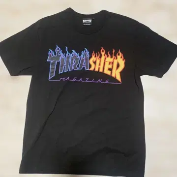 THRASHER 프린트 T셔츠 블랙 사이즈 표기 M 새상품급