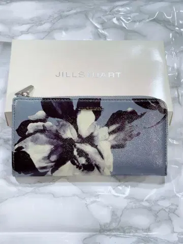 JILLSTUART 글로스 페탈 장지갑 블루 파랑