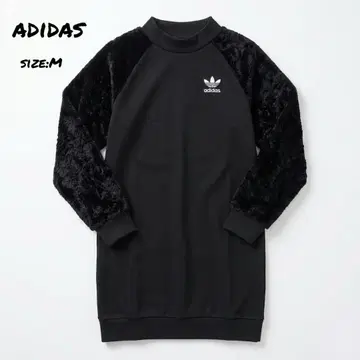 새상품급 adidas 드레스 롱 슬리브 맨투맨 셔츠 벨로아 원피스
