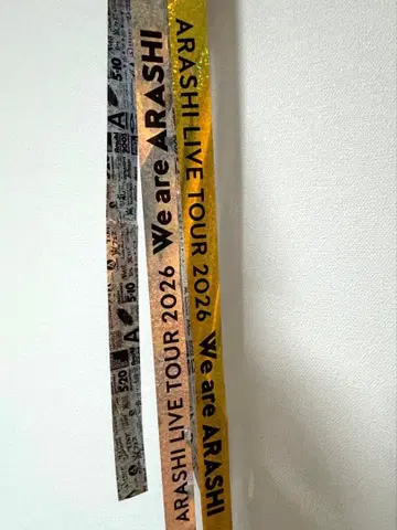 아라시 We are ARASHI 은색 테이프 풀 사이즈