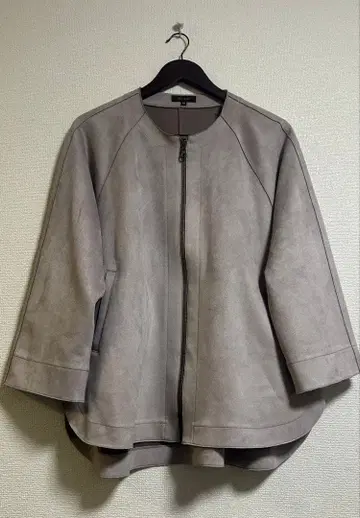 dix-sept 그레이 점퍼 노카라 자켓 지퍼 자켓 40