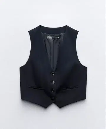 [ 새상품 ] ZARA 셋업 베스트 x 팬츠 네이비