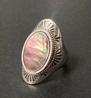 아가트 agete 쉘 실버 반지 13호