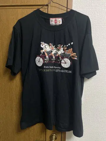 캡틴 산타 클럽 티셔츠 블랙