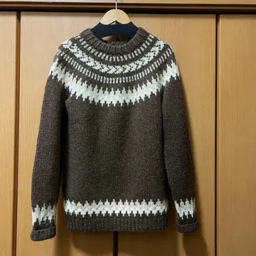 70s 울 노르딕 니트 scotrand