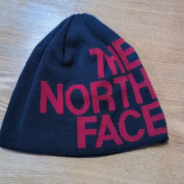 THE NORTH FACE 니트 모자 네이비/레드 프리 사이즈