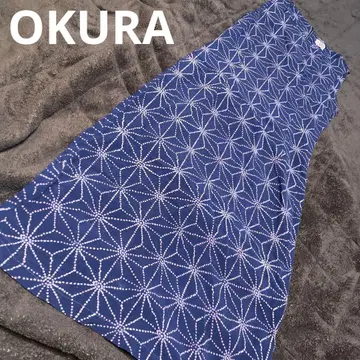 OKURA 일본풍 패턴 원피스 S