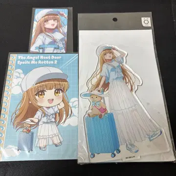 옆집 천사님 게이머즈 시이나 마히루 아크릴 스탠드 홀로그램 카드 포함