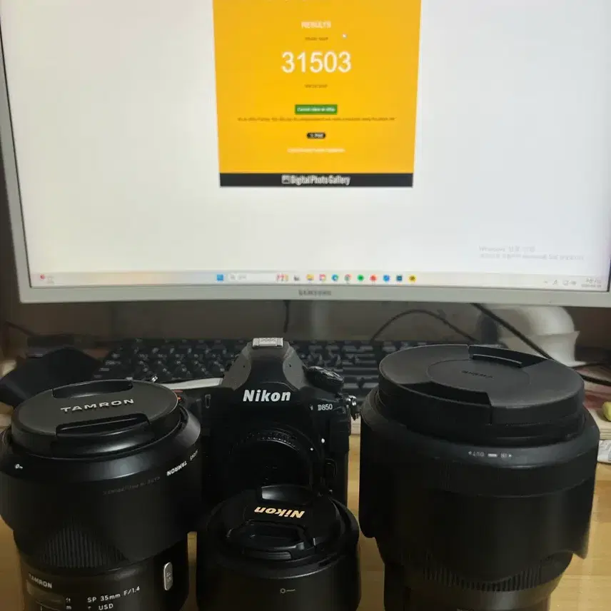 니콘d850 시그마아트85.4 탐론sp35.4 니콘50.8