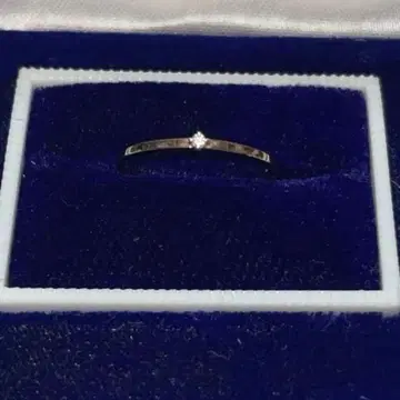 ete K10 1알 다이아몬드 핑크 골드 핑키링