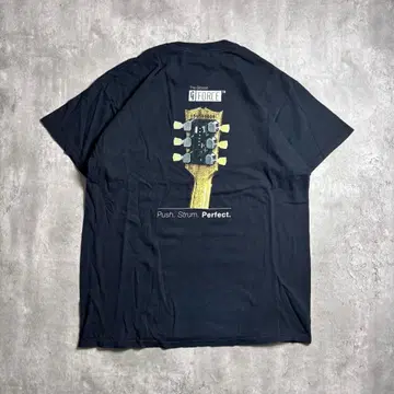 길단 T셔츠 프린트 깁슨 기타 기업 미국 빈티지 의류 L 4432